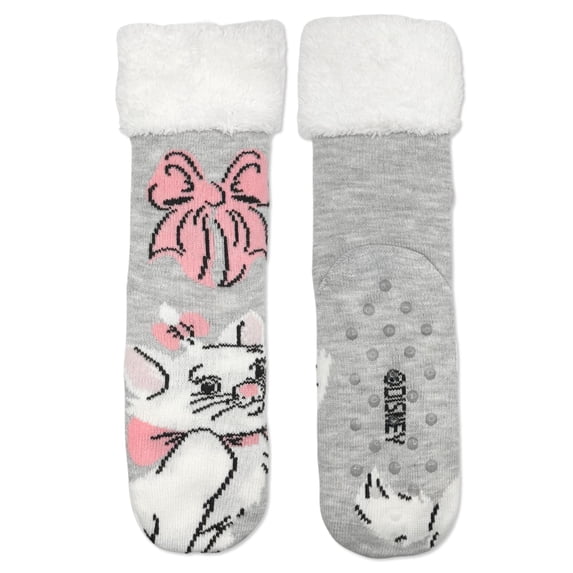Disney Aristocats Women's Holiday Slipper Socks, 1-Pack, Size 4-10
