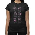 thumbnail image 1 of Disney Aristocats Women's Marie Pink Leopard Color Pop T-Shirt (Black, S-XXL), 1 of 4
