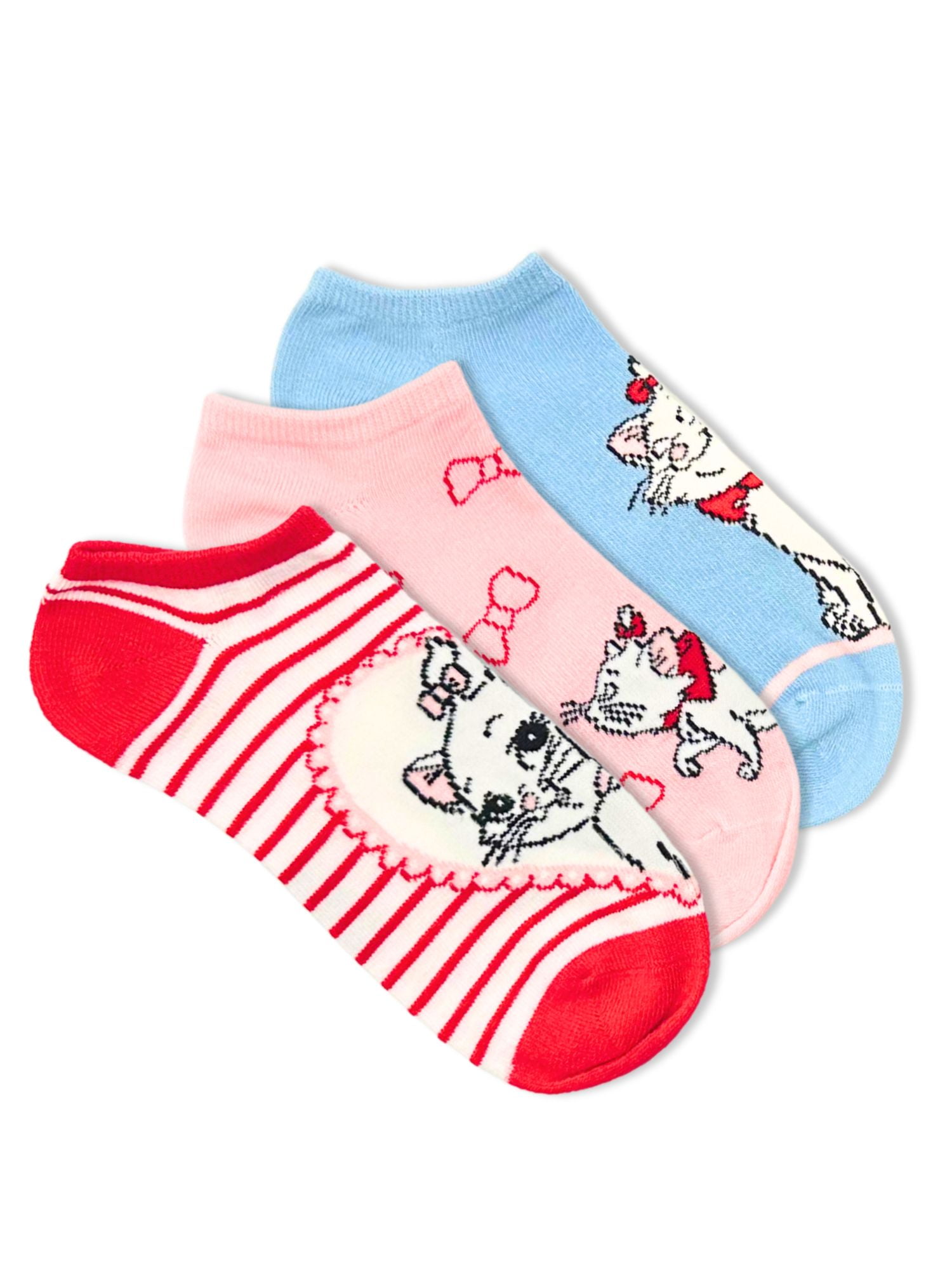 Disney Aristocats Women s No Show Socks 3 Pack Size 4 10