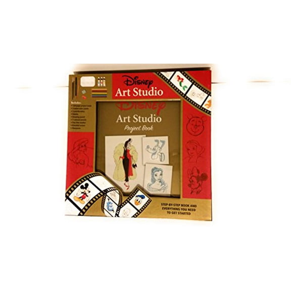 Pre-Owned Disney Art Studio: Step-by-Step Book and Everything You Need to Get Started