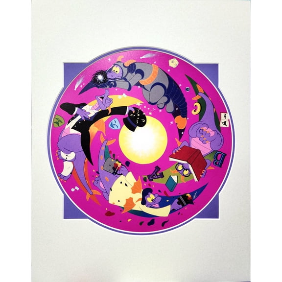 Disney Artist Print - Morgan Ditta - Figment Pinwheel
