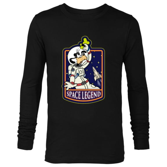 Disney Astronaut Goofy Space Legend - Long Sleeve T-Shirt for Men - Customized-Black