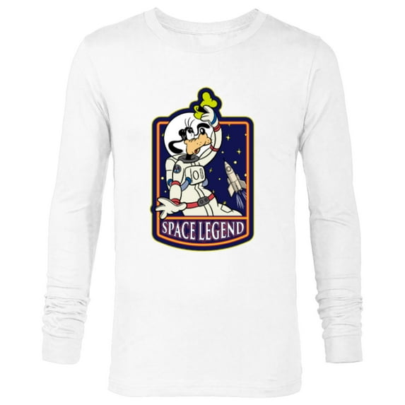 Disney Astronaut Goofy Space Legend - Long Sleeve T-Shirt for Men - Customized-White