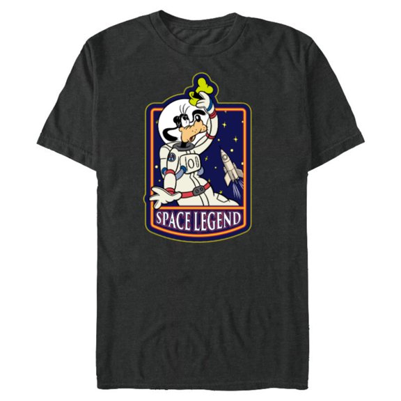 Disney Astronaut Goofy Space Legend - Short Sleeve Blended T-Shirt for Adults - Customized-Dark Heather