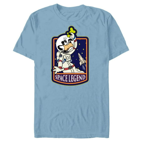 Disney Astronaut Goofy Space Legend - Short Sleeve Blended T-Shirt for Adults - Customized-Ocean Blue