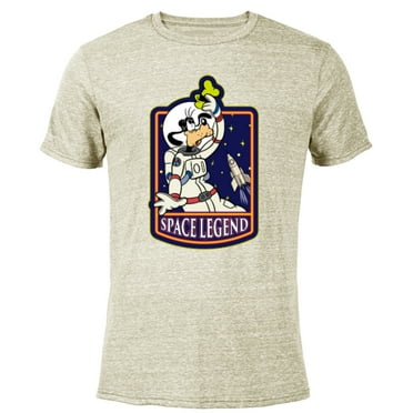 Disney Astronaut Goofy Space Legend - Short Sleeve Blended T-Shirt for Adults - Customized-Yellow
