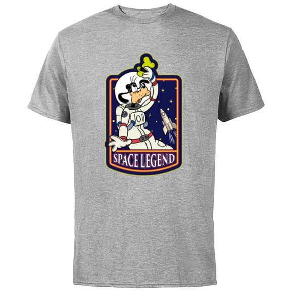 Disney Astronaut Goofy Space Legend - Short Sleeve Cotton T-Shirt for Adults - Customized-Athletic Heather