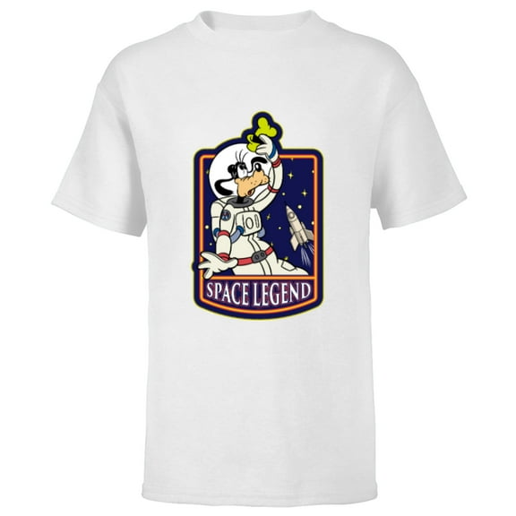 Disney Astronaut Goofy Space Legend - Short Sleeve T-Shirt for Kids - Customized-White