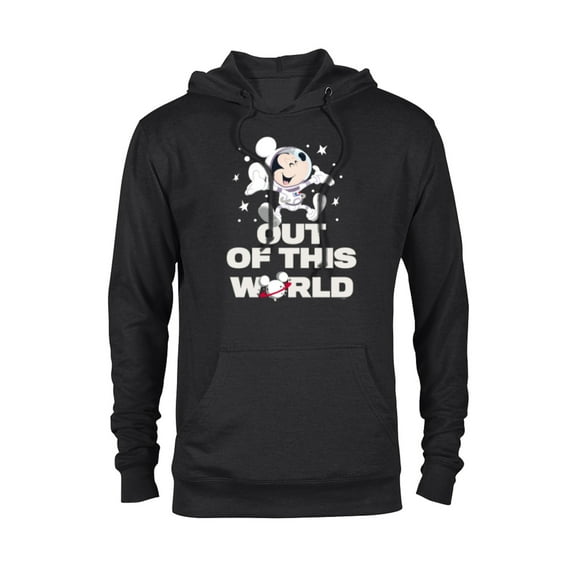 Disney Astronaut Mickey Mouse Out of This World - Pullover Hoodie for Adults - Customized-Black