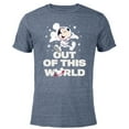thumbnail image 1 of Disney Astronaut Mickey Mouse Out of This World - Short Sleeve Blended T-Shirt for Adults - Customized-Navy Heather, 1 of 5
