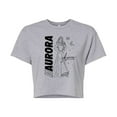 thumbnail image 1 of Disney - Autograph Aurora  - Juniors Cropped Cotton Blend T-Shirt, 1 of 4