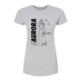 thumbnail image 1 of Disney - Autograph Aurora  - Juniors Fitted Graphic T-Shirt, 1 of 4