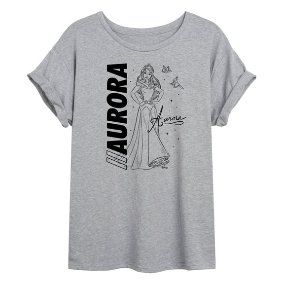 Disney - Autograph Aurora  - Juniors Ideal Flowy Muscle T-Shirt
