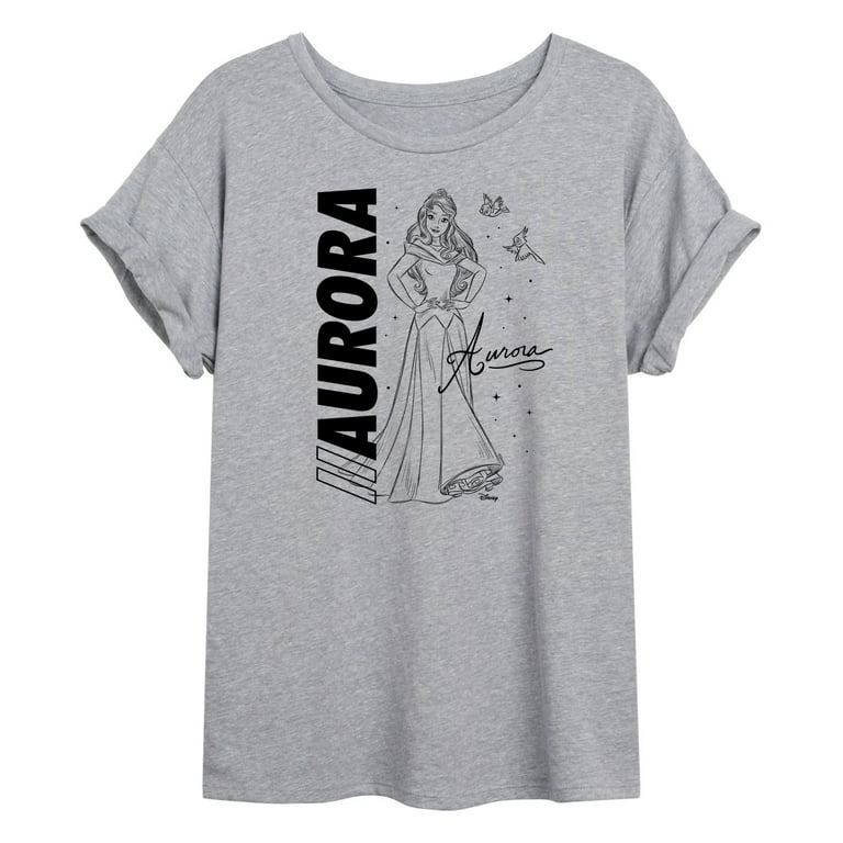 Disney Autograph Aurora Juniors Ideal Flowy Muscle T-Shirt