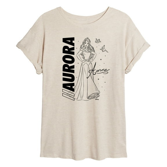 Disney - Autograph Aurora  - Juniors Ideal Flowy Muscle T-Shirt