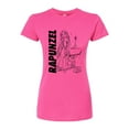 thumbnail image 1 of Disney - Autograph Rapunzel  - Juniors Fitted Graphic T-Shirt, 1 of 4