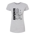 thumbnail image 1 of Disney - Autograph Rapunzel  - Juniors Fitted Graphic T-Shirt, 1 of 4