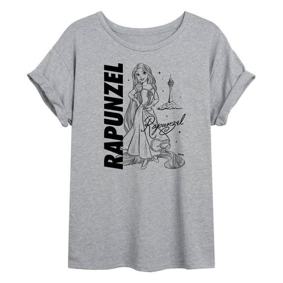 Disney - Autograph Rapunzel  - Juniors Ideal Flowy Muscle T-Shirt