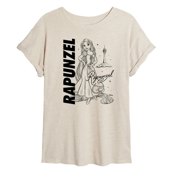 Disney - Autograph Rapunzel - Juniors Ideal Flowy Muscle T-Shirt