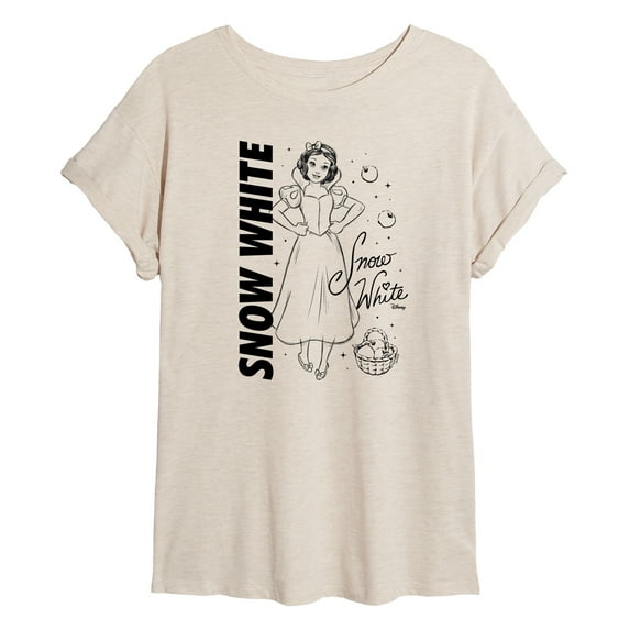 Disney - Autograph Snow White - Juniors Ideal Flowy Muscle T-Shirt