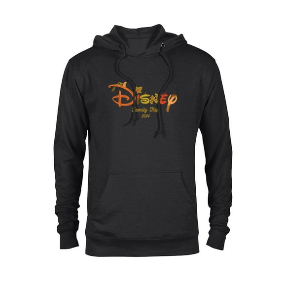 Disney Autumn Fill Logo Fall Vacation Family Trip 2024 - Pullover Hoodie for Adults - Customized-Black