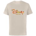 thumbnail image 1 of Disney Autumn Fill Logo Fall Vacation Family Trip - Short Sleeve Cotton T-Shirt for Adults - Customized-Natural, 1 of 5