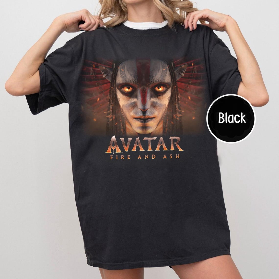 Disney Avatar Fire And Ash Comfort Color Shirt, Avatar 3 T-Shirt,Black