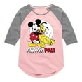 thumbnail image 1 of Disney - Awww Pal - Toddler & Youth Girls Raglan Graphic T-Shirt, 1 of 4
