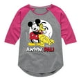 thumbnail image 1 of Disney - Awww Pal - Toddler & Youth Girls Raglan Graphic T-Shirt, 1 of 4