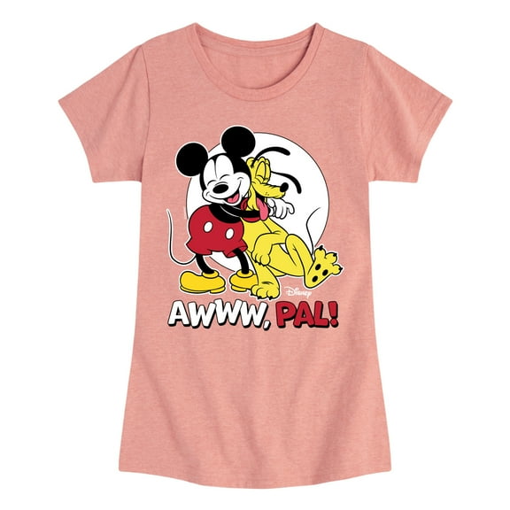 Disney - Awww Pal - Toddler & Youth Girls Short Sleeve Graphic T-Shirt