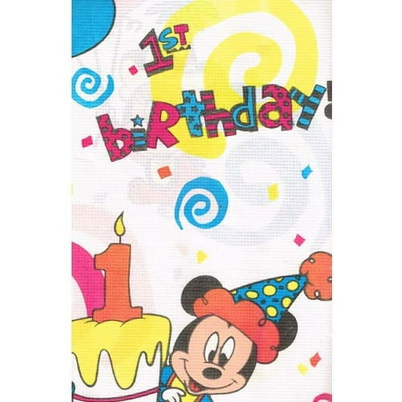 Disney Babies Vintage Multicolor Cartoon Paper Tablecloth