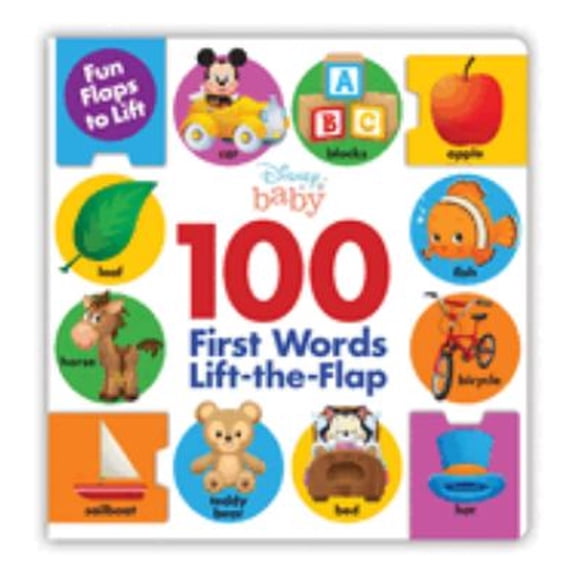 Pre-Owned Disney Baby 100 First Words Lift-The-Flap (Board Book)