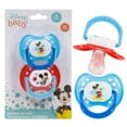 thumbnail image 1 of Disney Baby 2 Pack Blue & Red Mickey Mouse Orthodontic Pacifier Set, 1 of 5