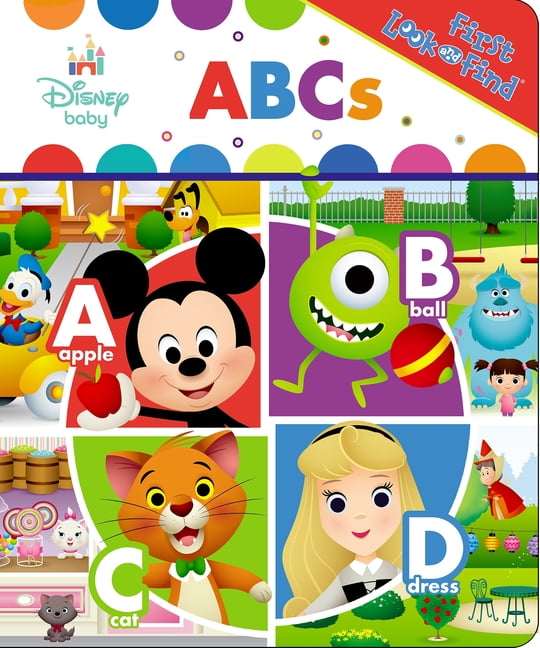 Disney Baby: ABCs First Look and Find, (Board Book) - Walmart.com