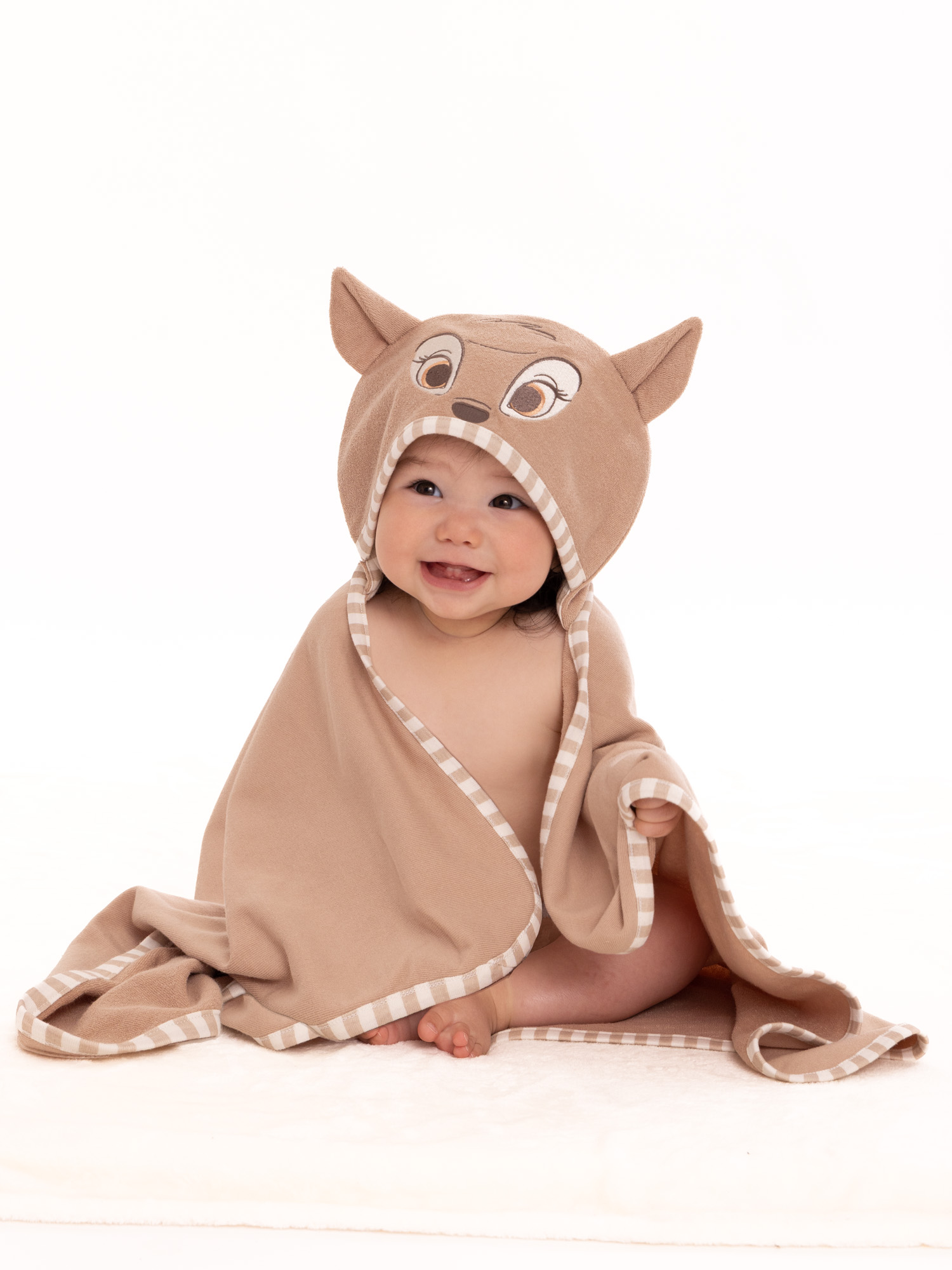 Disney Baby Bambi Baby Neutral Infant Bath Set, Hooded Towel and 3 Washcloths - image 1 of 4