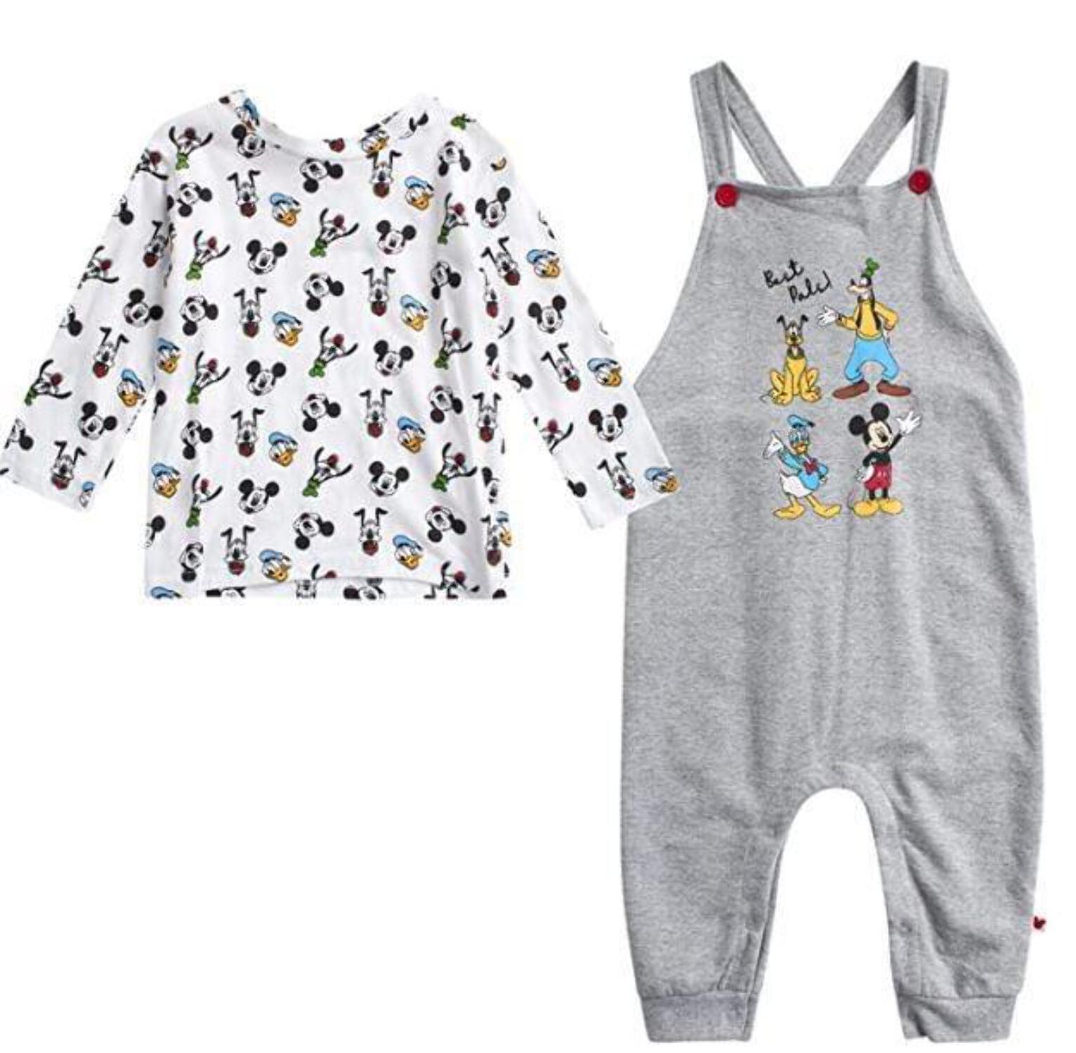 Disney Baby Boys Mickey Mouse 2PC Overall Set