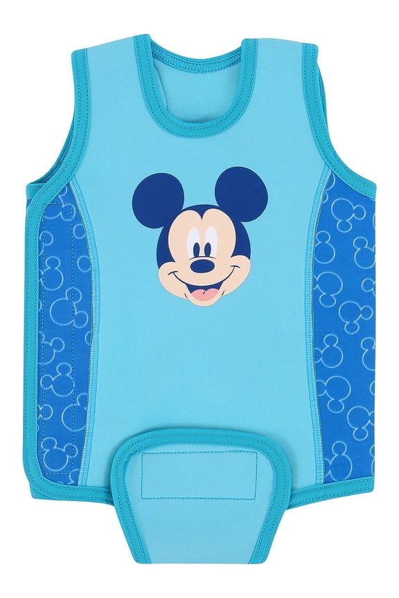 Disney Baby Boys' Mickey Mouse Aquawarm Neoprene Swim Cover, Sizes 0-24 Months