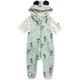 thumbnail image 1 of Disney Baby Boys’ Mickey Mouse Romper - 2 Piece Sleeveless Coveralls Bodysuit and T-Shirt (0-24M), 1 of 7