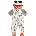 thumbnail image 1 of Disney Baby Boys’ Mickey Mouse Romper - 2 Piece Sleeveless Coveralls Bodysuit and T-Shirt (0-24M), 1 of 8