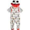 thumbnail image 1 of Disney Baby Boys’ Mickey Mouse Romper - 2 Piece Sleeveless Coveralls Bodysuit and T-Shirt (0-24M), 1 of 7