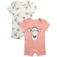 thumbnail image 1 of Disney Baby Boys Romper - 2 Pack Tiger Pooh Mickey Mouse Short Sleeve Bodysuit for Boys (Newborn/Infant), 1 of 7