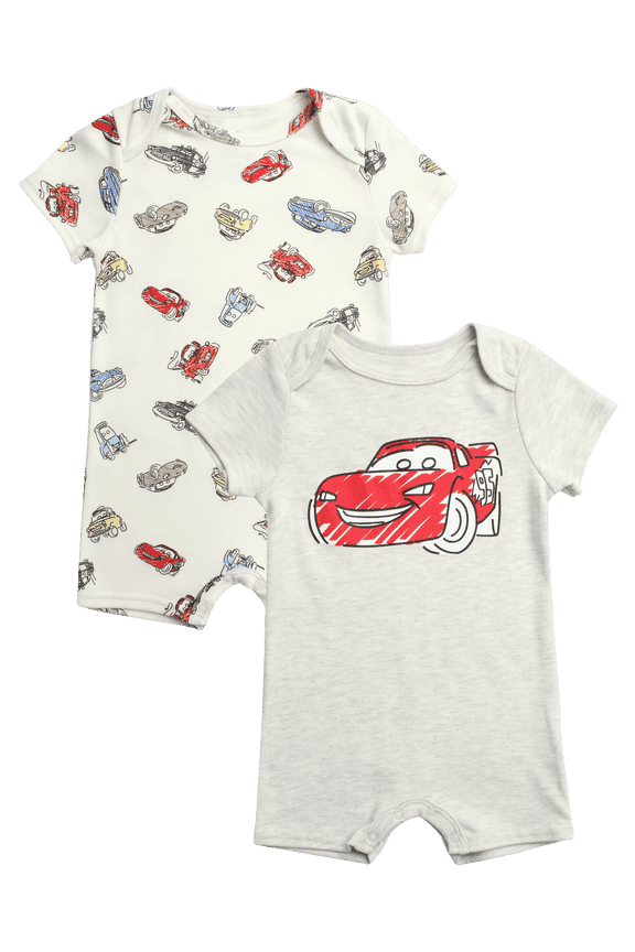 Baby Boys Romper Tiger Pooh Mickey Mouse Short Sleeve Bodysuit for Newborn/Infant Boys 2 Pack
