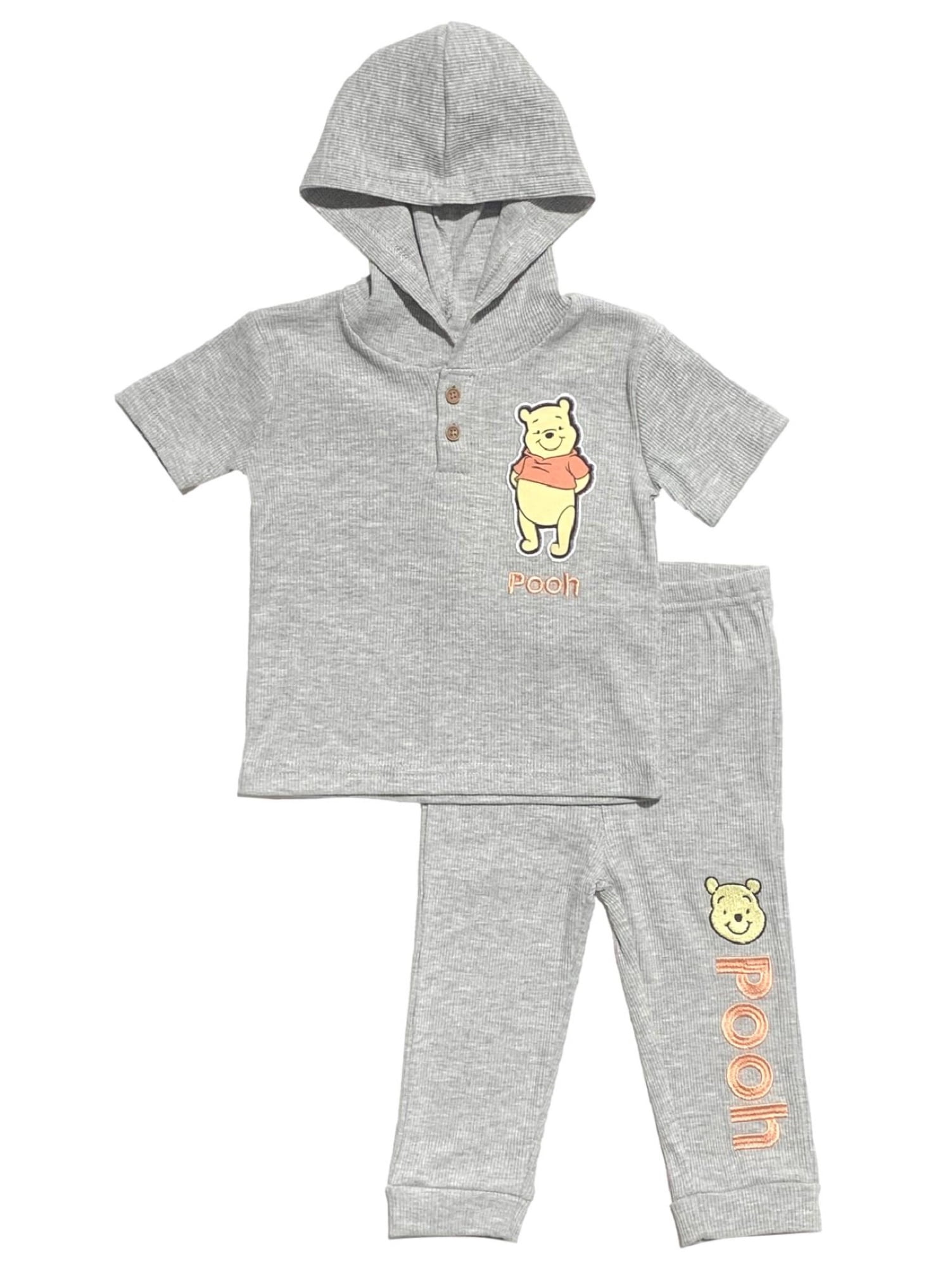 Disney Baby Boys' Winnie the Pooh Hooded Top and Pants Set, Sizes 12-24M