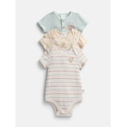 Disney Classics Baby Bodysuits with Short Sleeves, 3-Pack, Sizes Newborn-18M