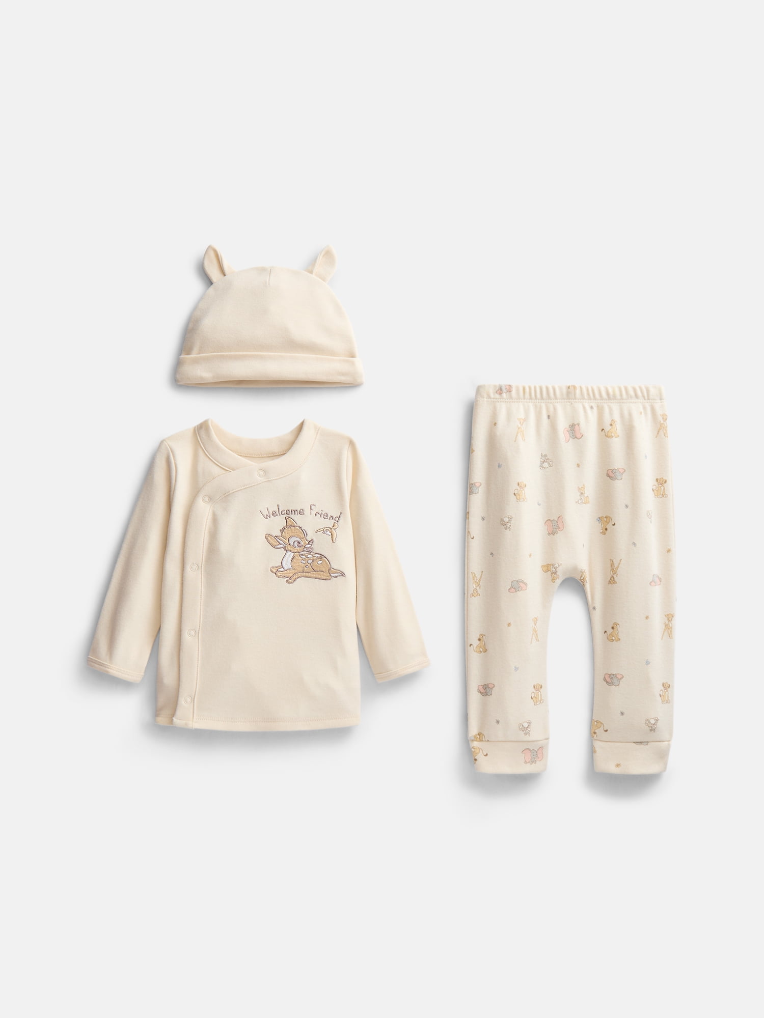 Disney Baby Wishes + Dreams Classics Bambi Take Me Home Set, 3-Piece, Sizes Preemie 6/9M