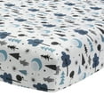 thumbnail image 1 of Disney Baby Forever Pooh White/Blue Bear Fitted Crib Sheet by Lambs & Ivy, 1 of 6