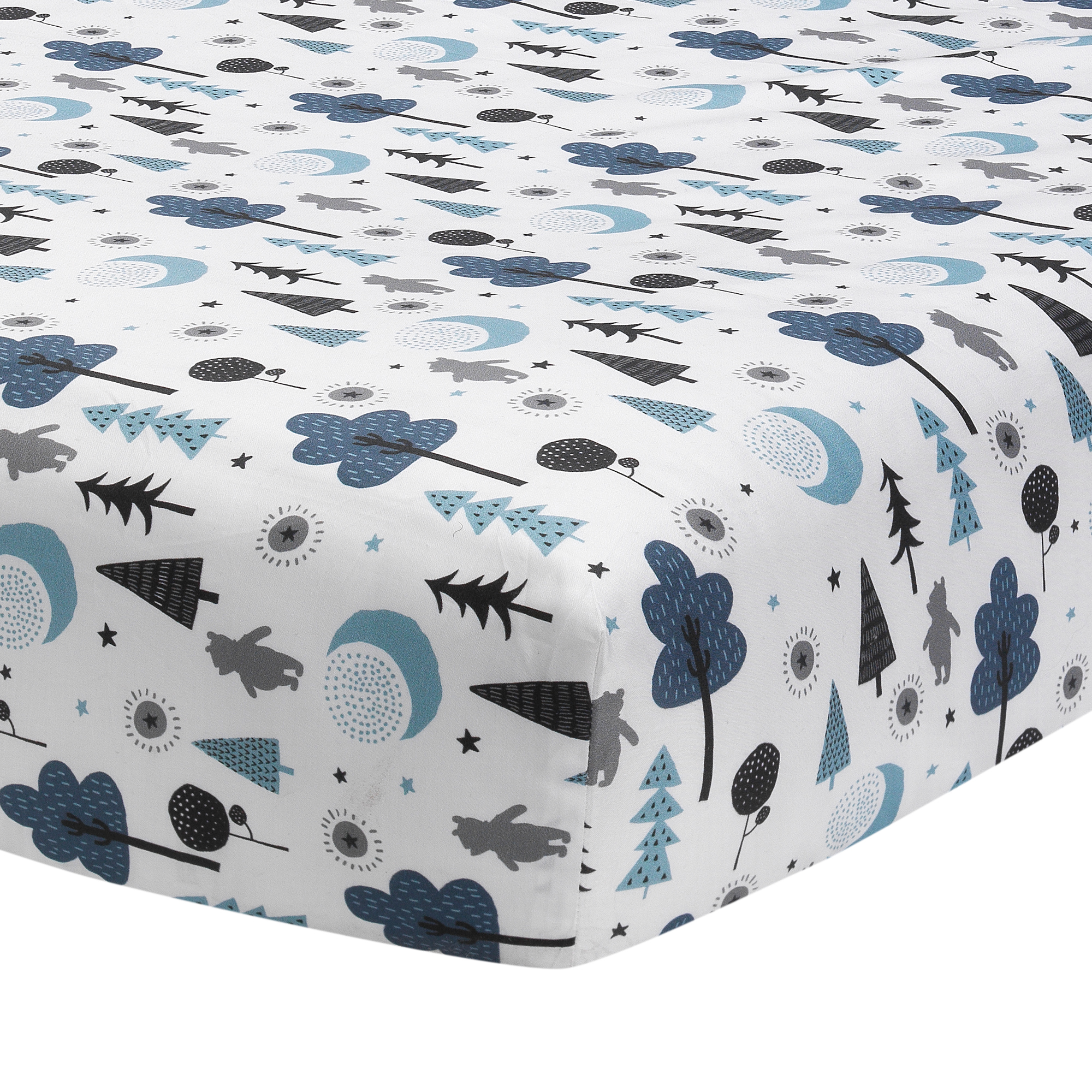 Lambs & Ivy Disney Baby Forever Pooh Fitted Crib Sheet