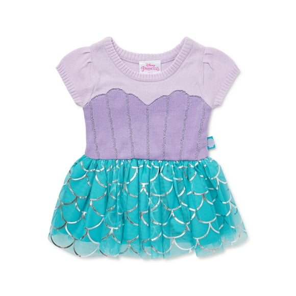 Disney Baby Girl Little Mermaid Ariel Cosplay Dress, Sizes 0/3 Months-6/9 Months