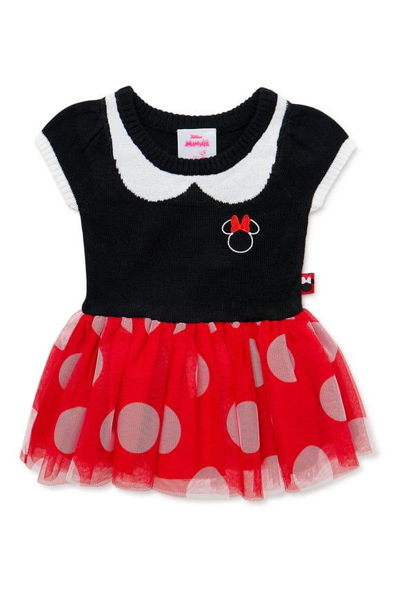 Disney Baby Girl Minnie Mouse Cosplay Dress, Sizes 0/3 Months-6/9 Months