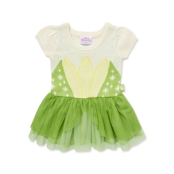 Disney Baby Girl Princess Tiana Cosplay Dress, Sizes 0/3 Months-6/9 Months